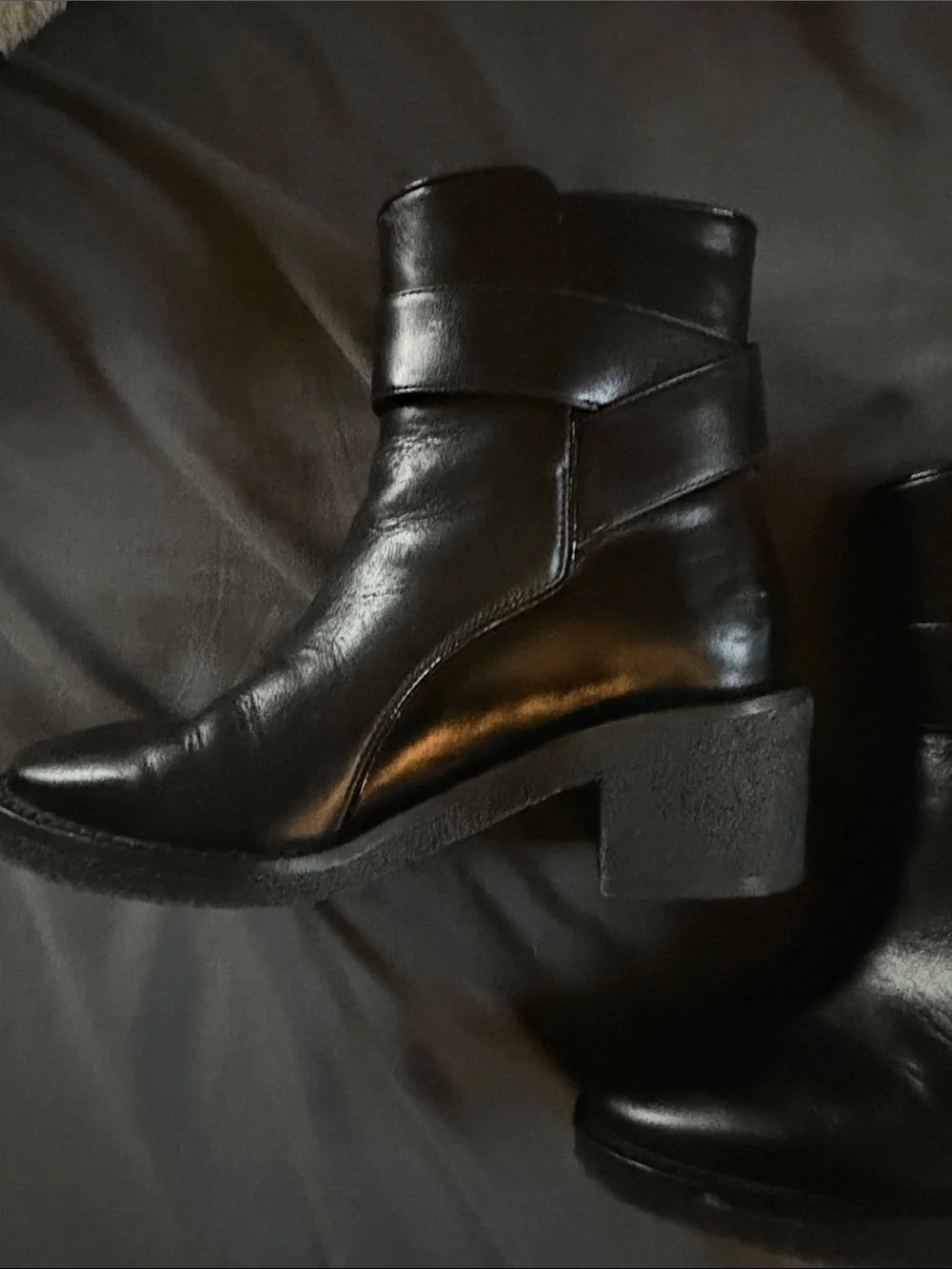TORY BURCH Women's Kira Block Heel Booties In Perfect Black Size 5